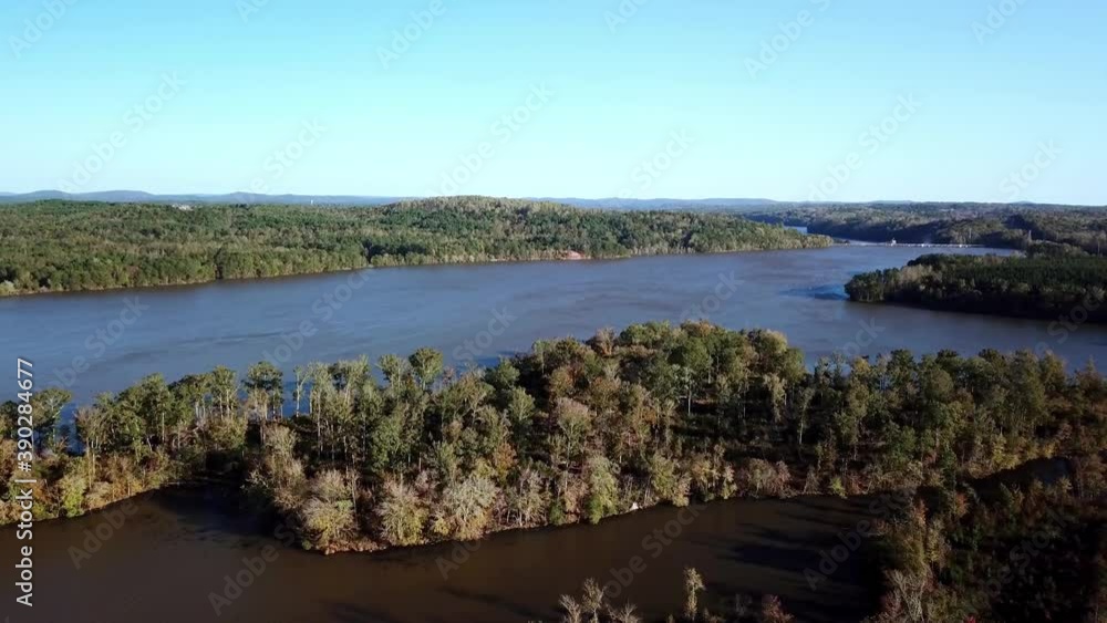 Badin Lake NC, Badin Lake North Carolina in 4k aerial Badin Lake NC, Badin Lake North Carolina in 4k aerial