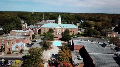 Tarboro NC, Tarboro North Carolina in 4k Aerial photo