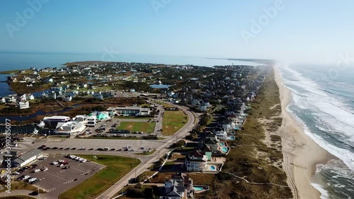 Outer Banks of NC High Above Hatteras Village in 4k, Hatteras Village North Carolina photo