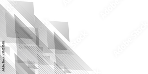 Black white and grey abstract triangle presentaion background with stripes and copy space
