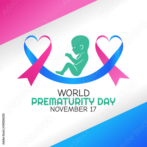 vector graphic of world prematurity day good for world prematurity day celebration. flat design. flyer design.flat illustration.