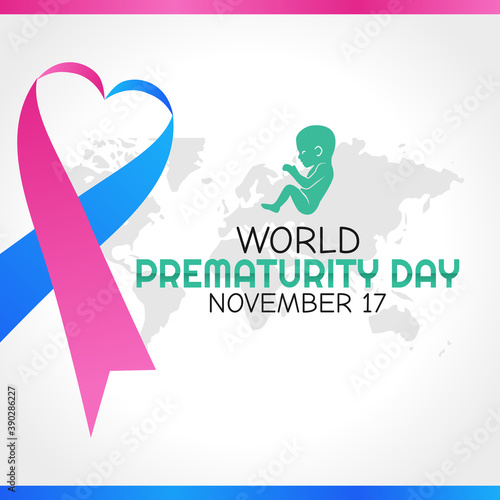 vector graphic of world prematurity day good for world prematurity day celebration. flat design. flyer design.flat illustration.