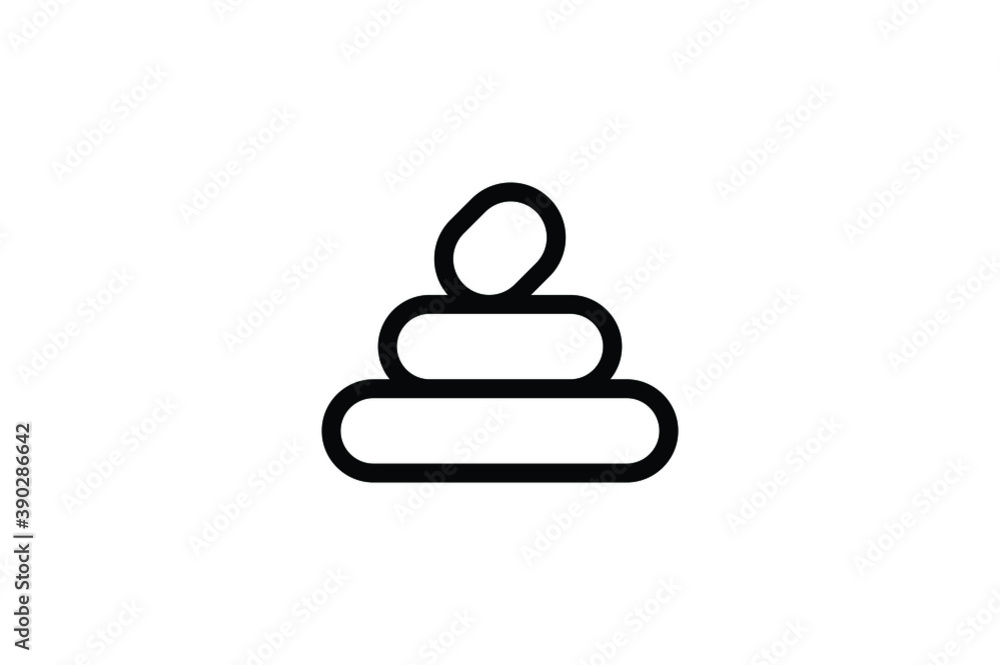 Sauna Outline Icon - Rock Sauna Outline Icon - Rock