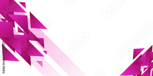 Abstract pink purple white triangles technology background