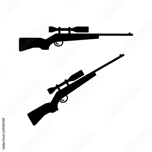 Sniper rifle icon vector illustration