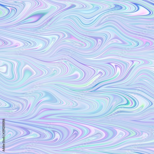 Seamless marble wet ripple wavy fluid pattern. High quality illustration. Smooth distorted liquid effect. Trendy artistic surface pattern design. Resembles hand marbled surface. © NinjaCodeArtist