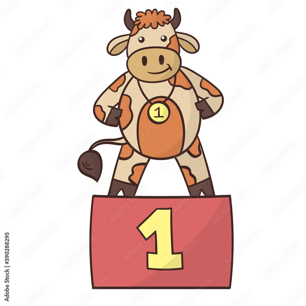 The winning bull. Symbol of the year 2021. The winning bull. Symbol of the year 2021.