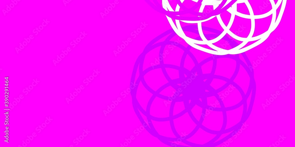Light Pink vector pattern with spheres. Light Pink vector pattern with spheres.