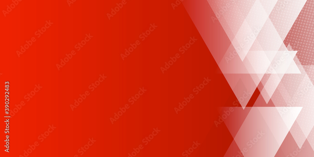 Obraz premium Red abstract triangles background for presentation