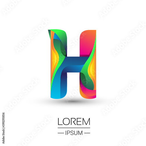 Free Download H letter colorful logo, Vector design template elements for your Logo And company identity. - GFXLoad