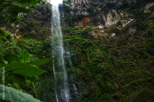 Coban Rondo or Widow Waterfall at Batu City  East Java  Indonesia