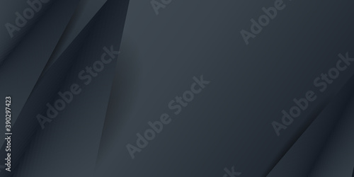 Black polygonal triangular mosaic background for web, presentations and prints. Vector illustration 