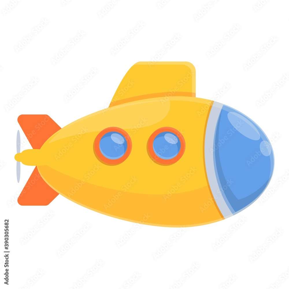 Adventure bathyscaphe icon. Cartoon of adventure bathyscaphe vector icon for web design isolated on white background Adventure bathyscaphe icon. Cartoon of adventure bathyscaphe vector icon for web design isolated on white background