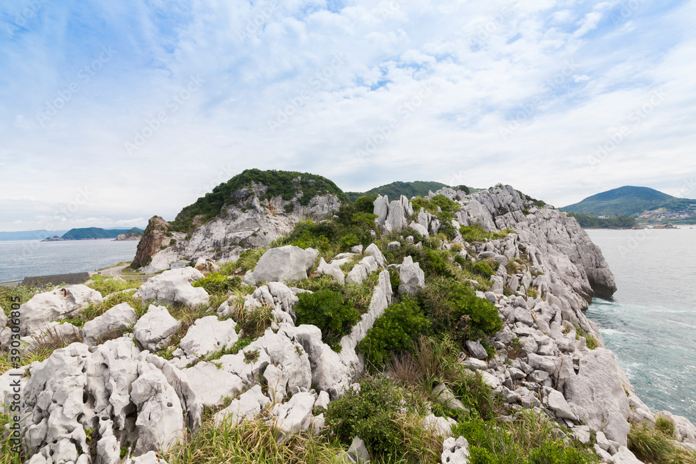 白崎海岸の奇岩