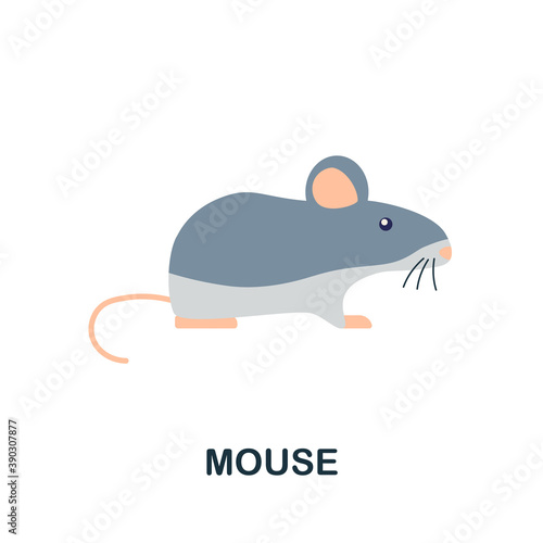 Mouse icon. Simple element from home animals collection. Creative Mouse icon for web design  templates  infographics and more