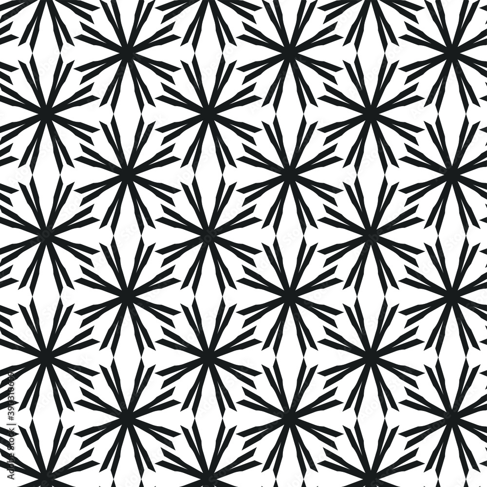 Seamless vector black and white pattern. Geometric background for fabric, textile, wrapping etc. Seamless vector black and white pattern. Geometric background for fabric, textile, wrapping etc.