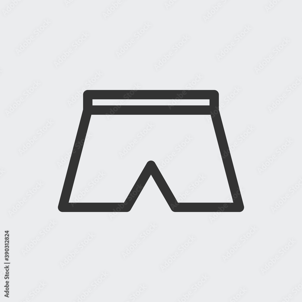 Underwear icon isolated on background. Pants symbol modern, simple, vector, icon for website design, mobile app, ui. Vector Illustration Underwear icon isolated on background. Pants symbol modern, simple, vector, icon for website design, mobile app, ui. Vector Illustration
