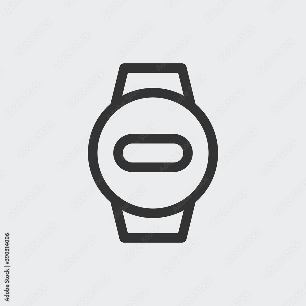 Watch icon isolated on background. Clock symbol modern, simple, vector, icon for website design, mobile app, ui. Vector Illustration Watch icon isolated on background. Clock symbol modern, simple, vector, icon for website design, mobile app, ui. Vector Illustration