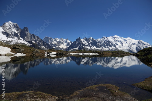 reflection of the alps