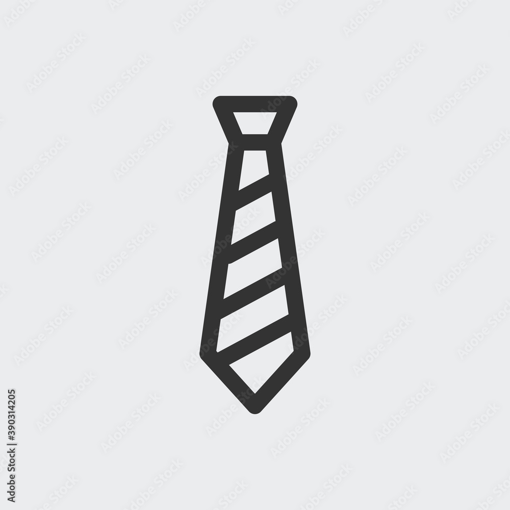 Tie icon isolated on background. Necktie symbol modern, simple, vector, icon for website design, mobile app, ui. Vector Illustration