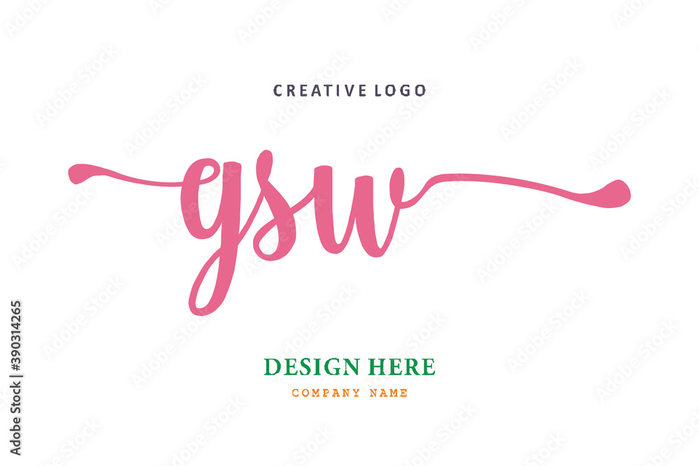 GSW lettering logo is simple, easy to understand and authoritative GSW lettering logo is simple, easy to understand and authoritative