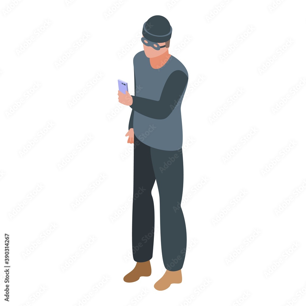Hacker online dating icon. Isometric of hacker online dating vector icon for web design isolated on white background Hacker online dating icon. Isometric of hacker online dating vector icon for web design isolated on white background