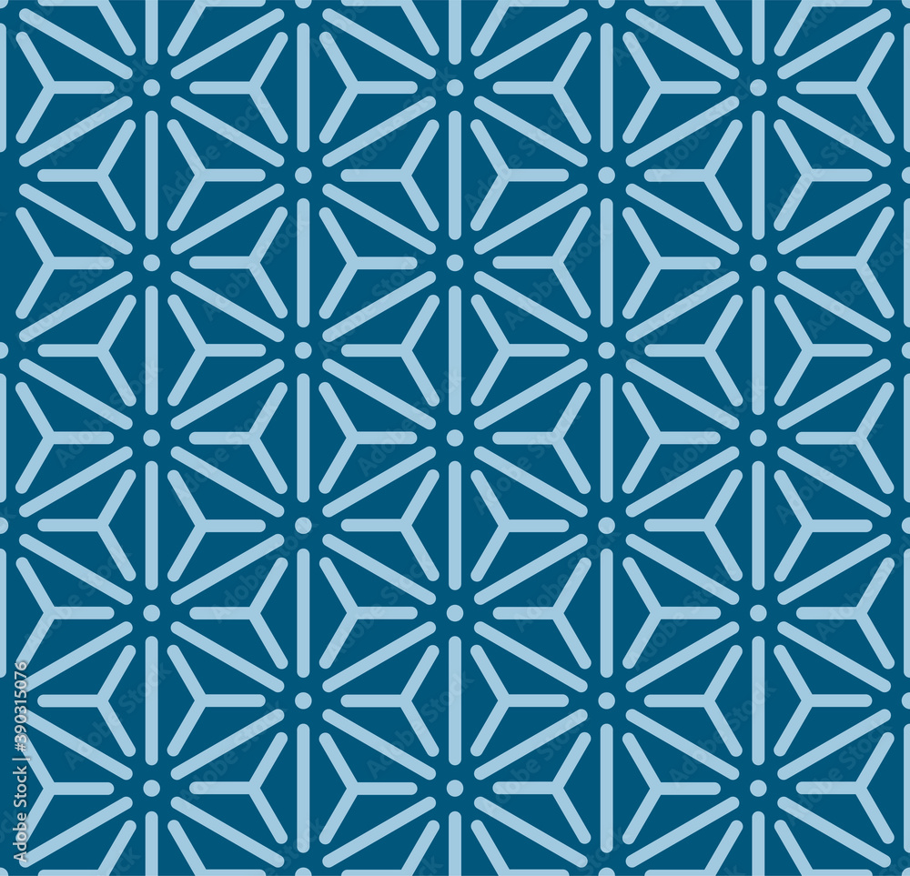 Japanese Hexagon Star Weave Vector Seamless Pattern Japanese Hexagon Star Weave Vector Seamless Pattern