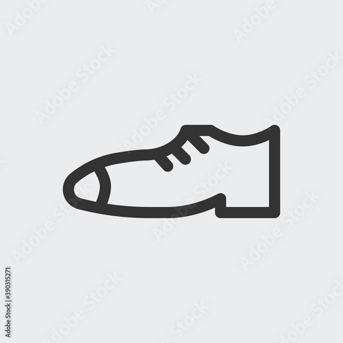 Shoe icon isolated on background. Footwear symbol modern, simple, vector, icon for website design, mobile app, ui. Vector Illustration