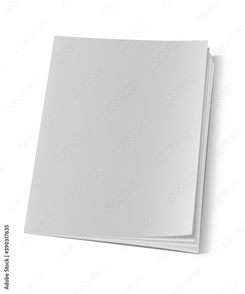 Blank book cover over white background. 3d illustration Blank book cover over white background. 3d illustration