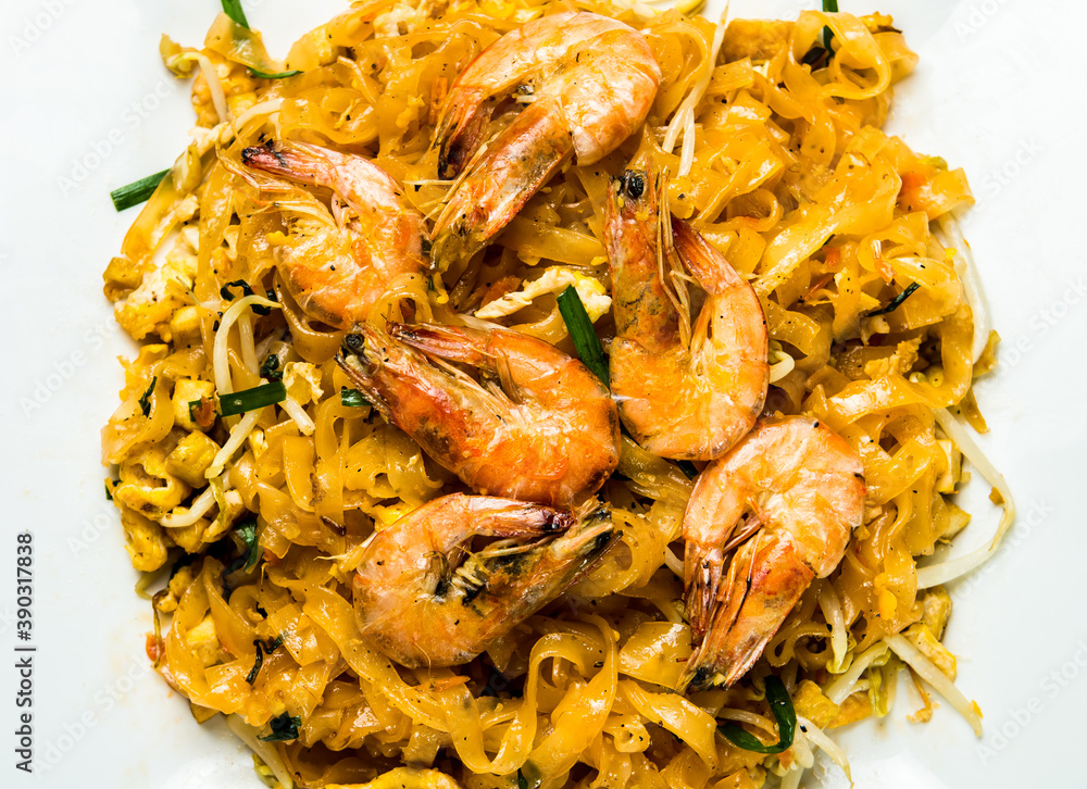 Stir fried noodle Thai style or Pad Thai, Thai famous food Stir fried noodle Thai style or Pad Thai, Thai famous food