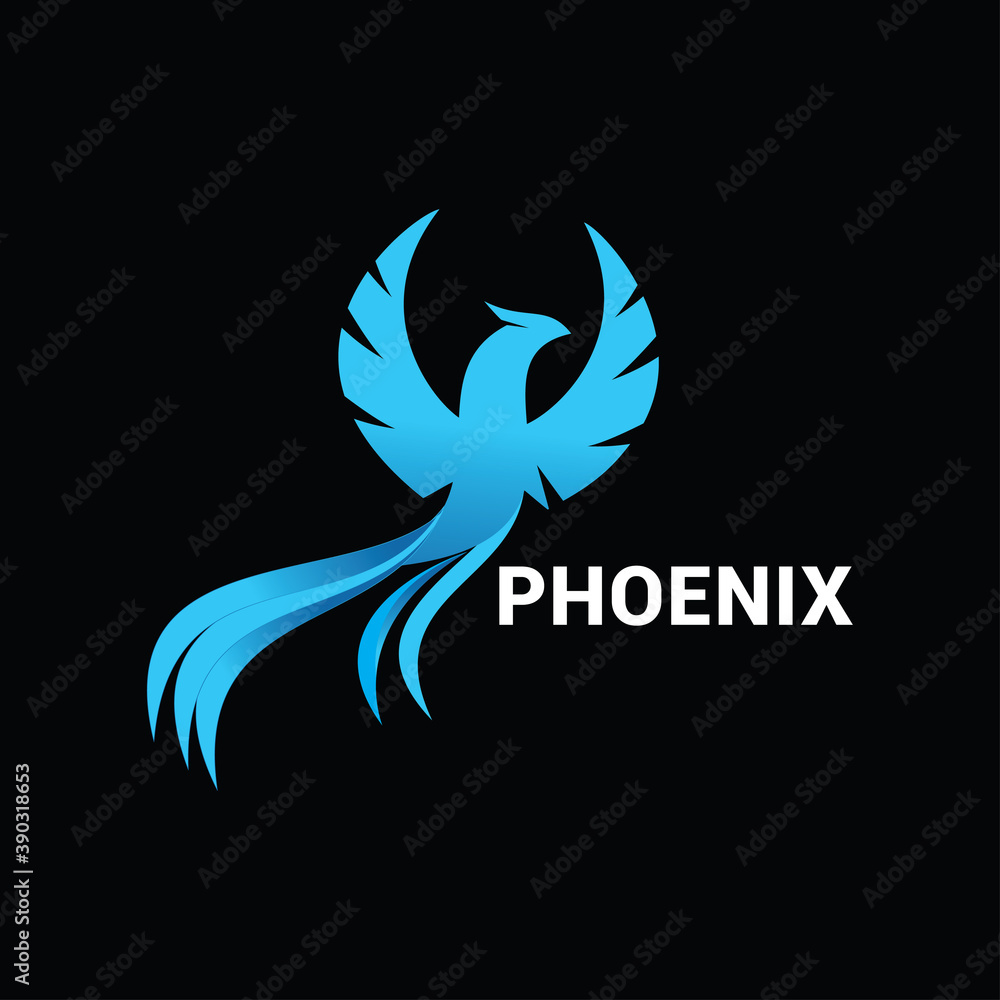 Fototapeta premium Phoenix logo icon vector template.