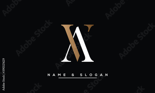 VA, AV, V, A  Abstract Letters Logo Monogram
