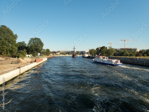 Wallpaper Mural huge industrail port in gdansk city Torontodigital.ca
