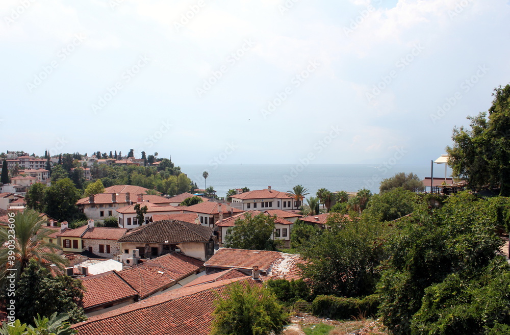 Antalya, top View of the old part of the city Antalya, top View of the old part of the city