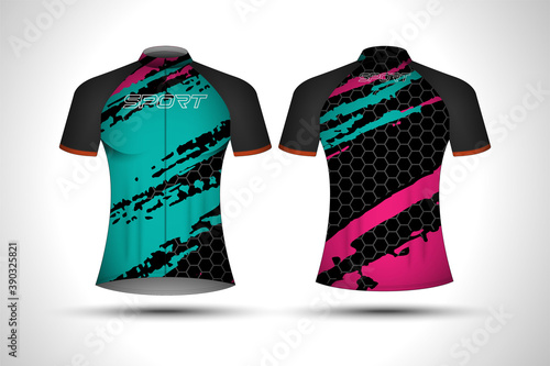 t-shirt Sport jersey template.