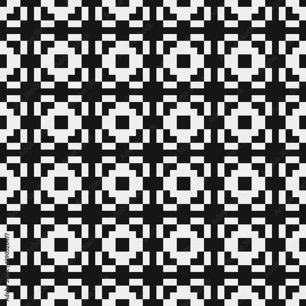 Fototapeta premium Abstract Cross Pattern Dots Logo generative computational art illustration