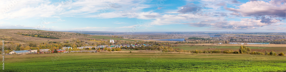 Panorama, Russia, village.