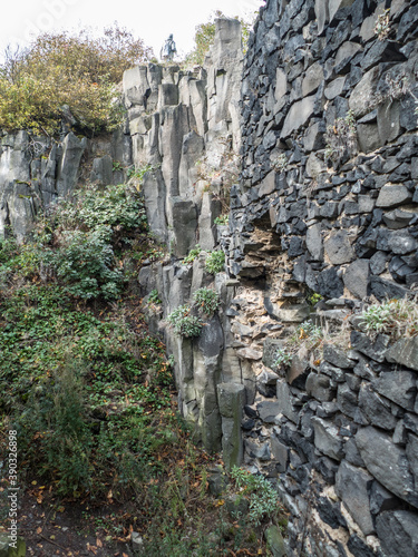 castle ruin in the deep wood photo