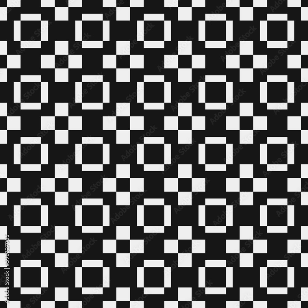 Fototapeta premium Abstract Cross Pattern Dots Logo generative computational art illustration