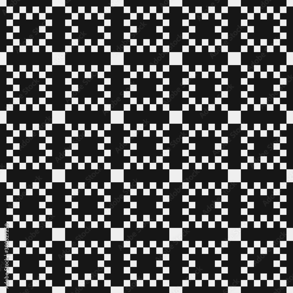 Fototapeta premium Abstract Cross Pattern Dots Logo generative computational art illustration