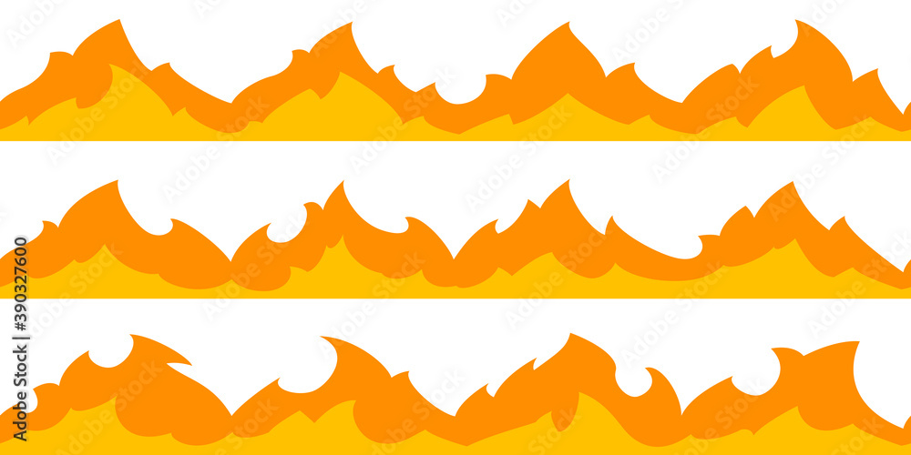 Fire flame frame borders Fire flame frame borders