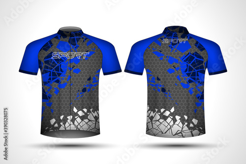 t-shirt Sport jersey template.