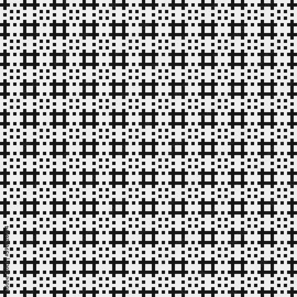 Fototapeta premium Abstract Cross Pattern Dots Logo generative computational art illustration