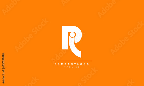 PIR RI Abstract initial monogram letter alphabet logo design