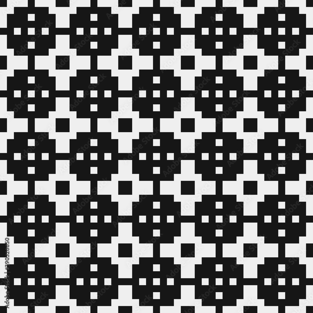 Fototapeta premium Abstract Cross Pattern Dots Logo generative computational art illustration