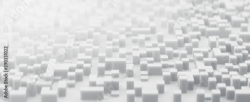 3d rendering of  abstract binary background