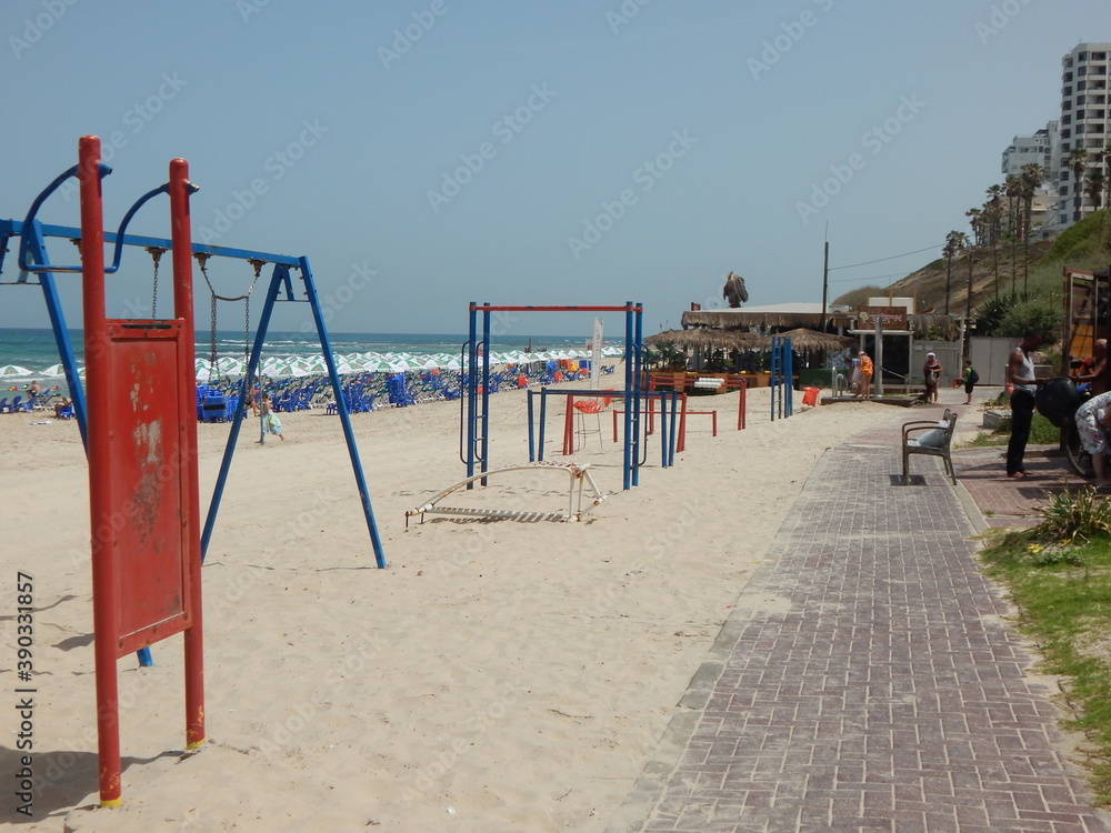 playground in the beach