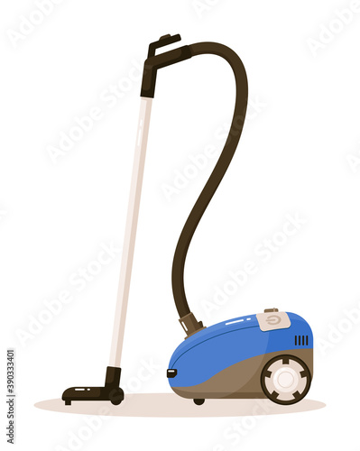 Vacuum cleaner cyclone domestic machine isolated on white
