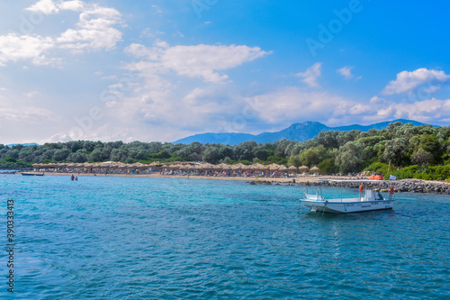 view on the tropic beach from the boat © Drago