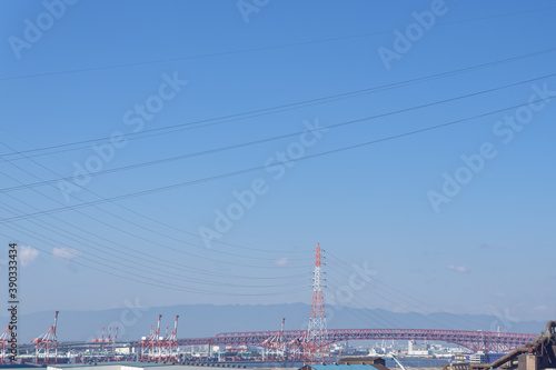 新木津川大橋から咲州・港大橋方面を望む
